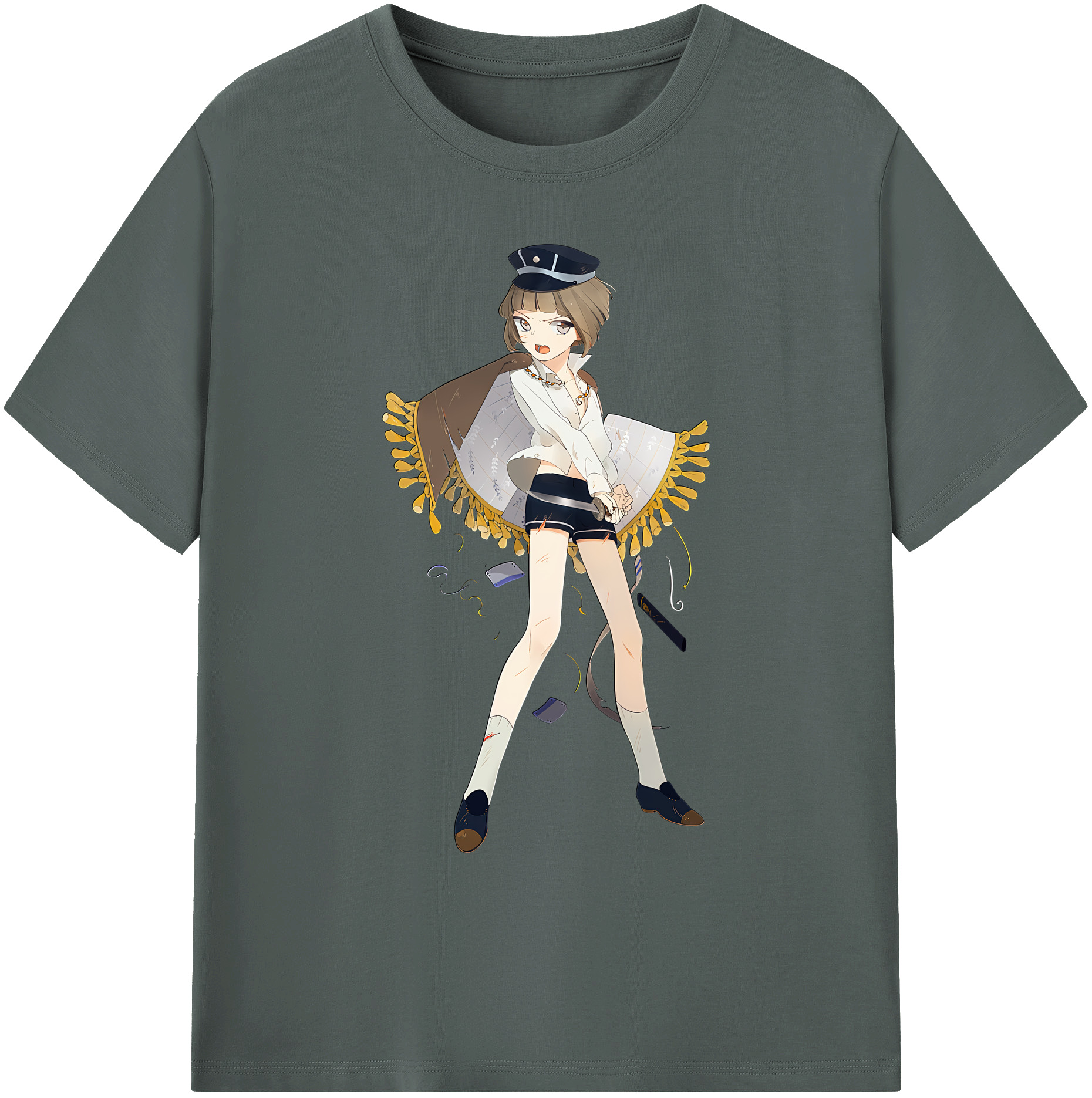 （画像用） 刀剣乱舞 Touken Ranbu 綿100％ メンズ半袖Tシャツ｜肌触りやわらか＆通気性
